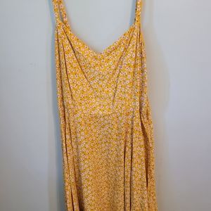 Yellow floral sundress